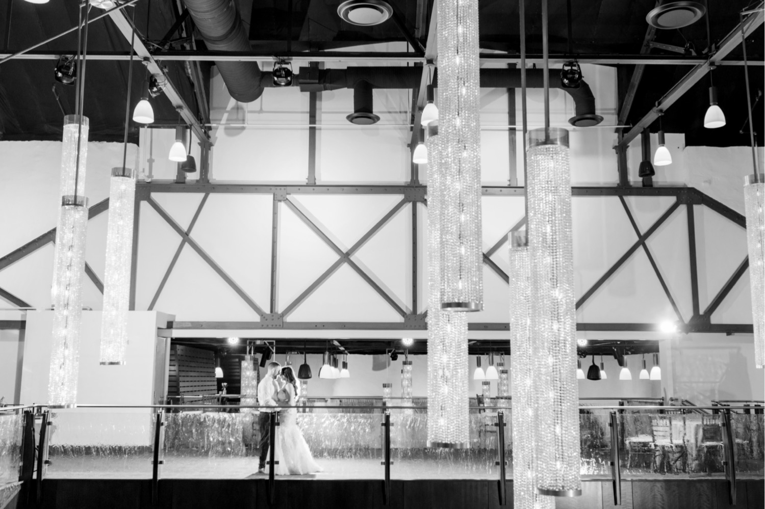 bride and groom wedding portraits at the Phoenixville Foundry