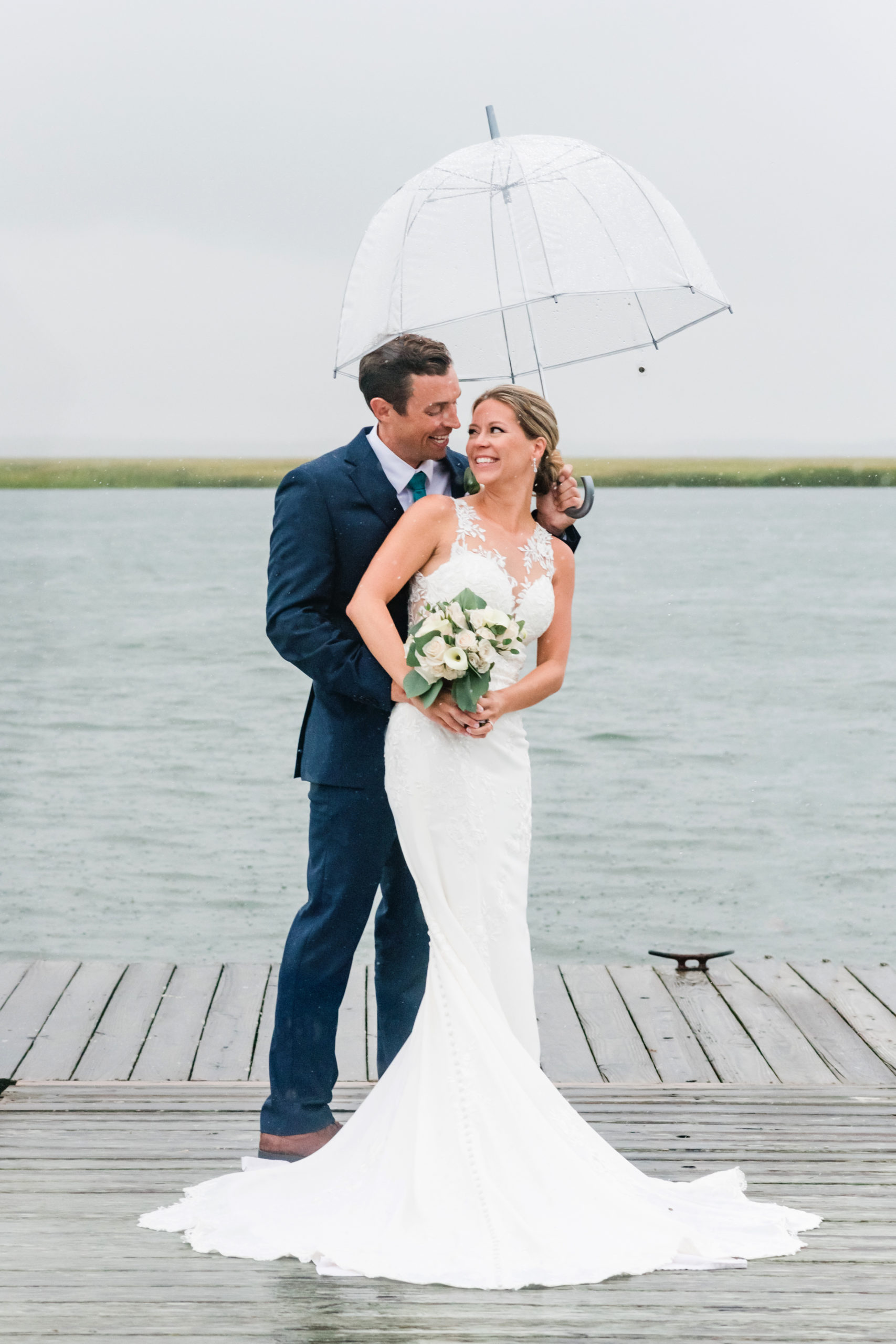 Rainy Waterfront New Jersey Wedding | PA Wedding Photographer